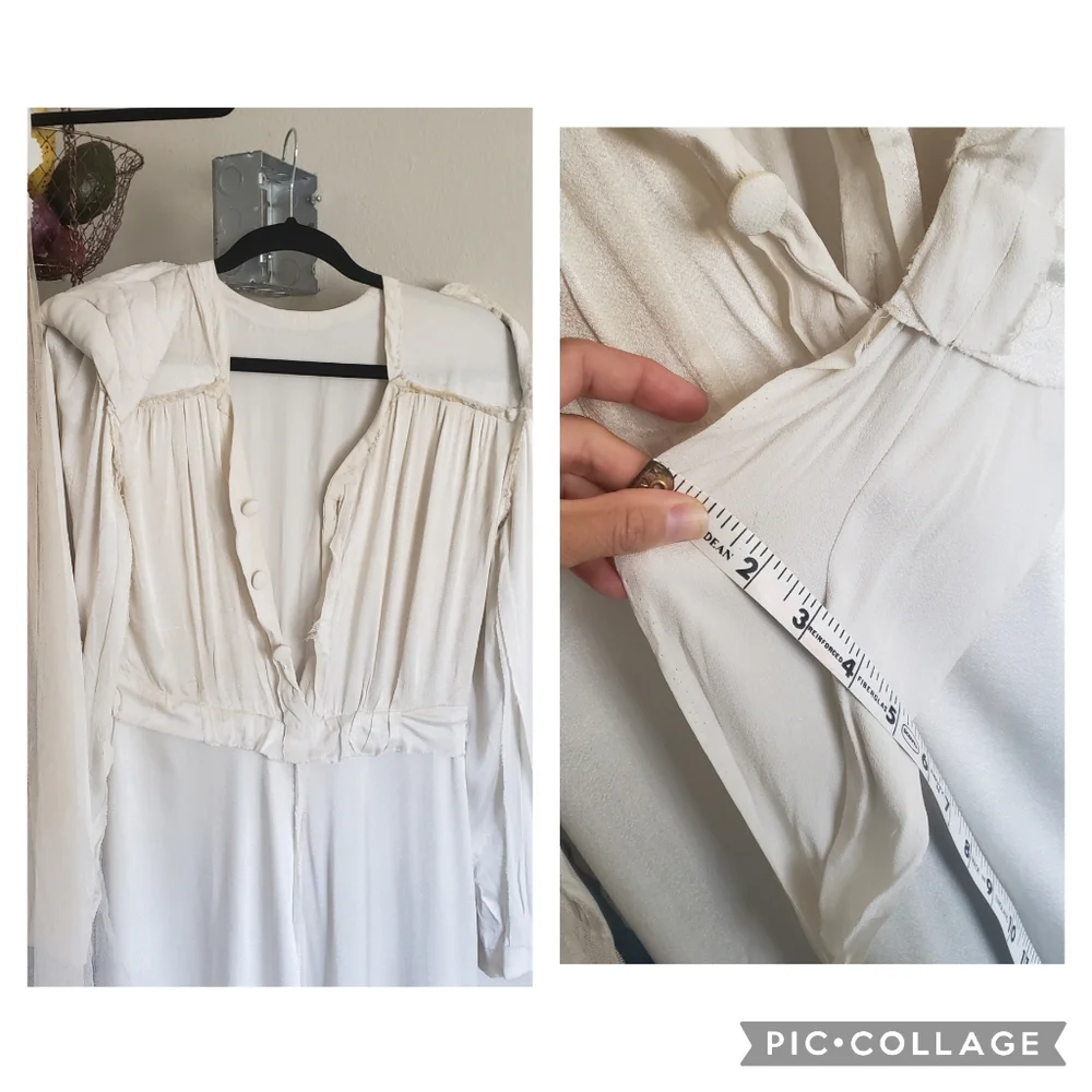 1940s Vintage Bridal Wedding Gown Dress Veil Belt - Picture 14 of 14